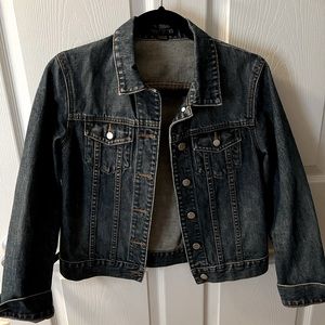 J Crew Cropped Denim Jacket Size XS